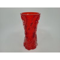70Er Vase Glashütte Ingrid Glas Designer Kurt Wokan Rot Durchsichtig Vintage Mid Century Handarbeit Dekoration Glass Borkenglas Bark Glass 70Er Vase Glashütte Ingrid Glas Designer Kurt Wokan Rot Durchsichtig Vintage Mid Century Handarbeit Dekoration Glass Borkenglas Bark Glass von FatLavaVasenVintage