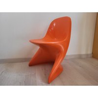 Casala Casalino 1 - Kinderstuhl 70Er Design Orange Vintage Modell 2000/0/1, Alexander Begge Defekt Chair von FatLavaVasenVintage