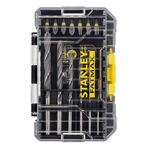 Stanley FatMax 19-tlg. Metallbohrer- und Torsion Bit-Set STA88554 (im kleinen ToughCase, kompatibel mit den modularen Aufbewahrungssytemen Pro-Stack & T-Stak) von FatMax