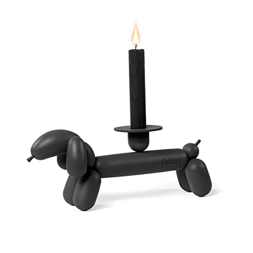 Fatboy® Can-Dog Anthrazit | Modernes Design Kerzenhalter | Kerzenhalter aus Aluminium | 1 Kerze für Weihnachten | 28,5 x 11 x 8 cm von Fatboy