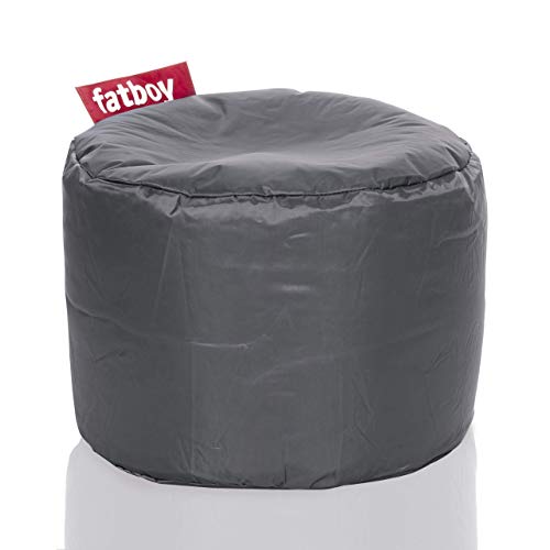 Fatboy® Point anthrazit Nylon-Hocker | Runder Sitzhocker | Trendiger Poef/Fußbank/Beistelltisch | 35 x ø 50 cm von Fatboy