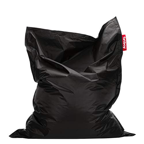Fatboy® Original Black Nylon-Sitzsack | Klassischer Indoor Beanbag, Sitzkissen | 180 x 140 cm von Fatboy