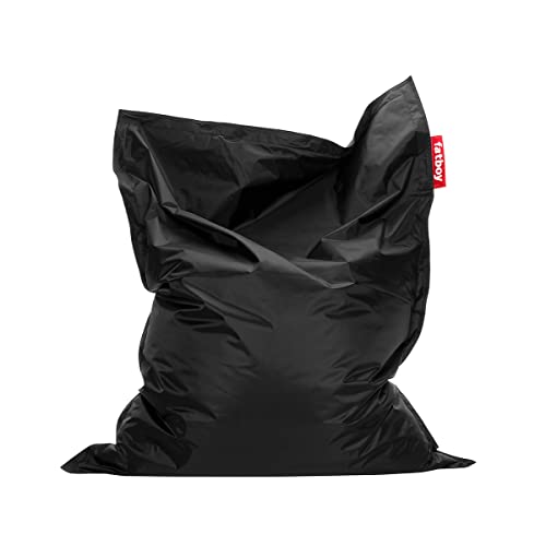 Fatboy® Original Black Nylon-Sitzsack | Klassischer Indoor Beanbag, Sitzkissen | 180 x 140 cm von Fatboy