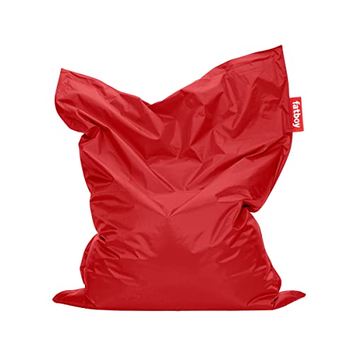 Fatboy® Original red Nylon-Sitzsack | Klassischer Indoor Beanbag, Sitzkissen | 180 x 140 cm von Fatboy