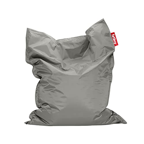 Fatboy® Original Silver Nylon-Sitzsack | Klassischer Indoor Beanbag, Sitzkissen | 180 x 140 cm von Fatboy