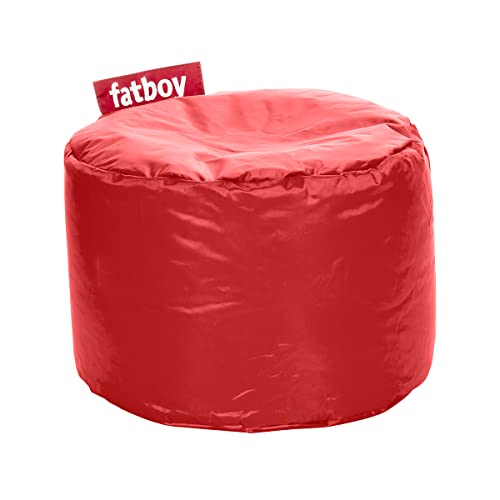 Fatboy® Point Hocker Nylon red | Runder Sitzhocker | Trendiger Poef/Fußbank/Beistelltisch | 35 x ø 50 cm von Fatboy