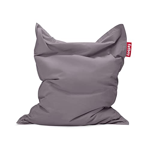 Fatboy Original Stonewashed Sitzsack - Indoor Beanbag aus Baumwolle - Sitzkissen Grey - Für Erwachsene und Kinder - 180 x 140 cm von Fatboy