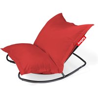 Fatboy - Aktionsset: Rock 'n' Roll Lounge Chair, schwarz + Original Outdoor Sitzsack, rot von Fatboy