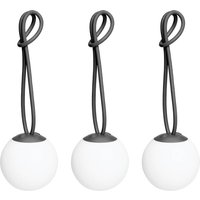 Fatboy Bolleke Mini LED Akku-Pendelleuchte, 3er-Set anthrazit von Fatboy