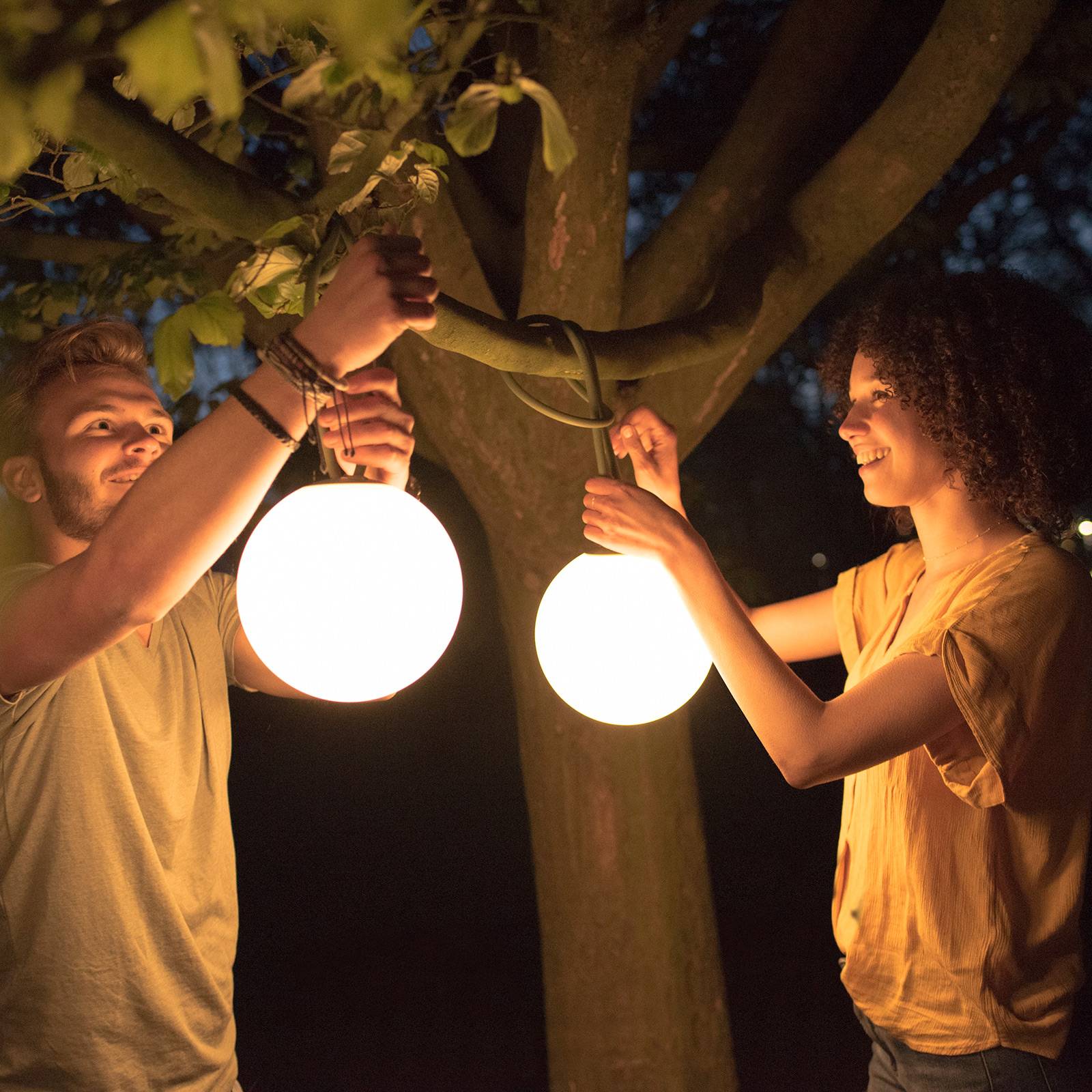 Fatboy Bolleke LED-Hängeleuchte mit Akku, grau von Fatboy