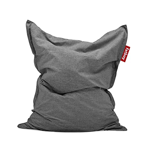 Fatboy Original Outdoor Sitzsack Grey - Garten Beanbag - Sitzkissen für draußen - Für Erwachsenen und Kinder - 180 x 140 cm von Fatboy