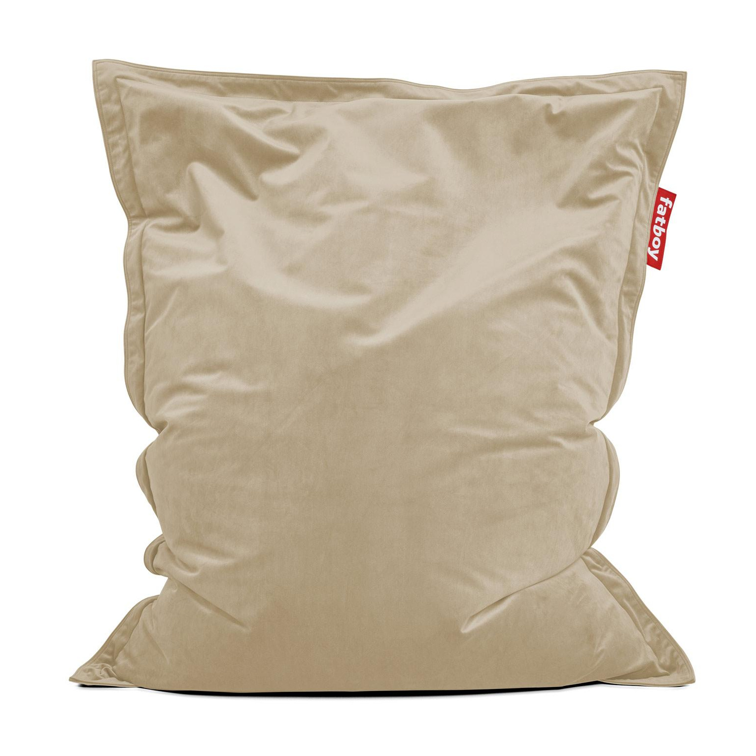 Fatboy - Original Slim Sitzsack Samt - recycelter kamel/Samt/LxB 155x120cm von Fatboy