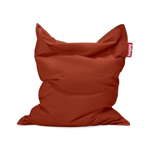 Fatboy Original Stonewashed (-25%) Sitzsack - Indoor Beanbag aus Baumwolle - Sitzkissen Rhubarb - Für Erwachsene und Kinder - 180 x 140 cm von Fatboy