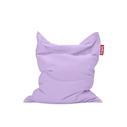 Fatboy Original Stonewashed Sitzsack - Indoor Beanbag aus Baumwolle - Sitzkissen Lilac - Für Erwachsene und Kinder - 180 x 140 cm von Fatboy