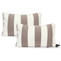 Fatboy - Paletti Armlehne, weiß / kakao gestreift (2er-Set) von Fatboy