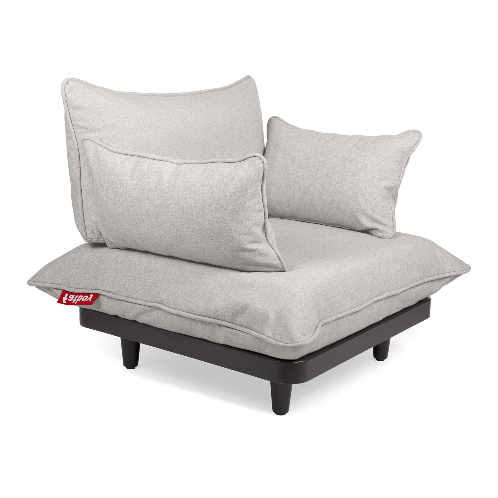 Fatboy - Paletti Outdoor Lounge Chair - nebel/Axalta pulverbeschichtet/LxBxH 90x90x45cm von Fatboy