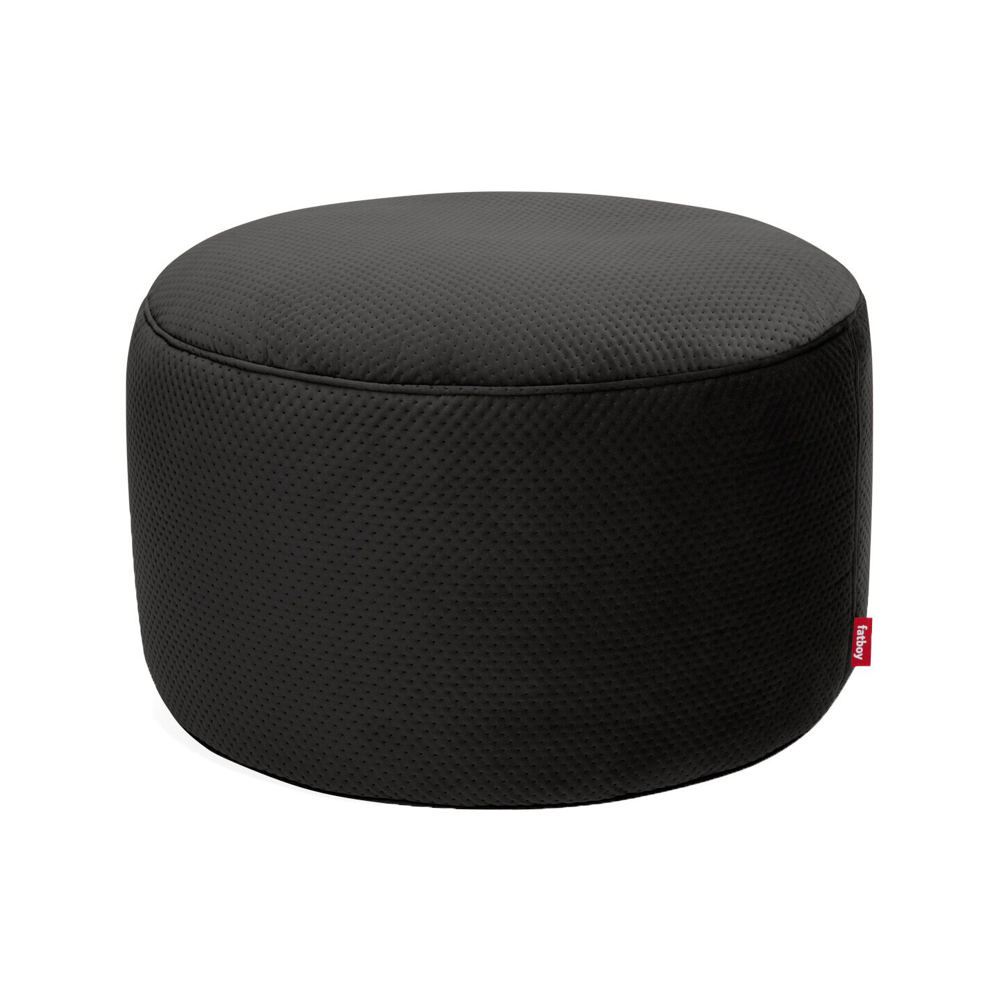 Fatboy - Point L Royal Velvet Pouf/Hocker Samt - cave/Samt (recyceltes Polyester)/H 40cm / Ø 70cm von Fatboy