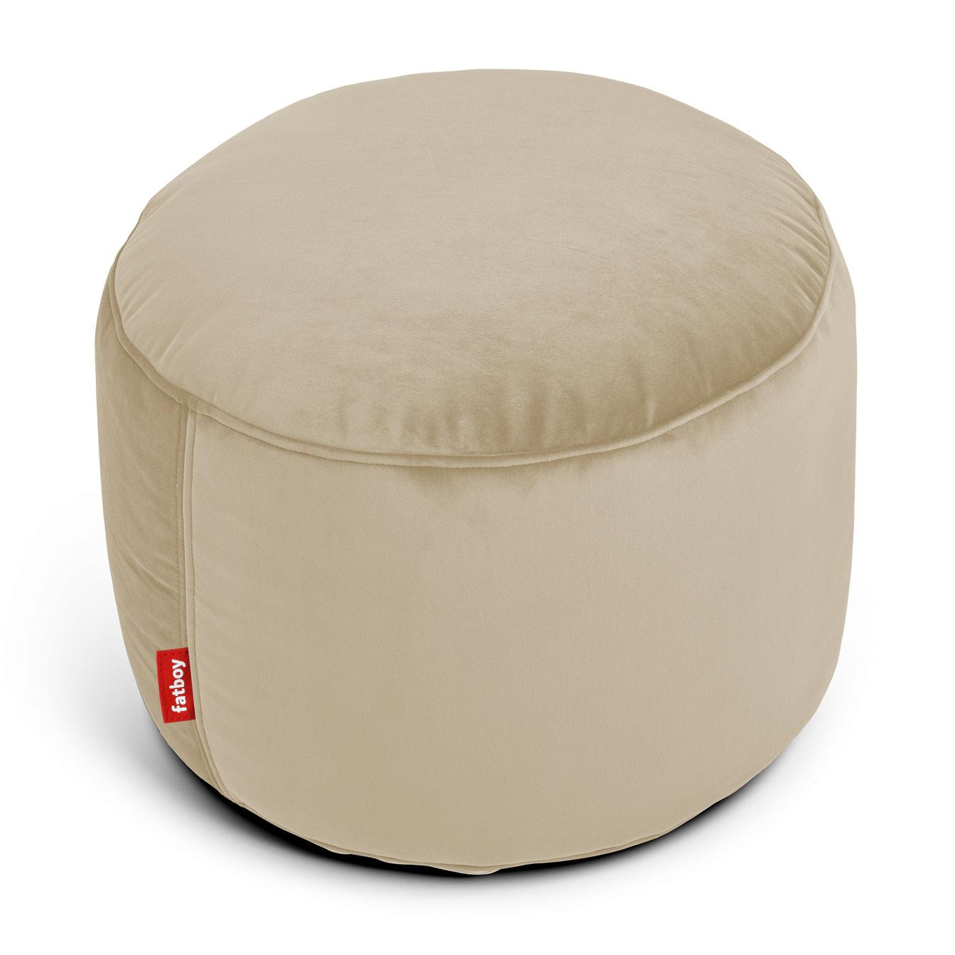 Fatboy - Point Pouf/Hocker Samt - recycelter kamel/Samt/H 35cm / Ø 50cm von Fatboy