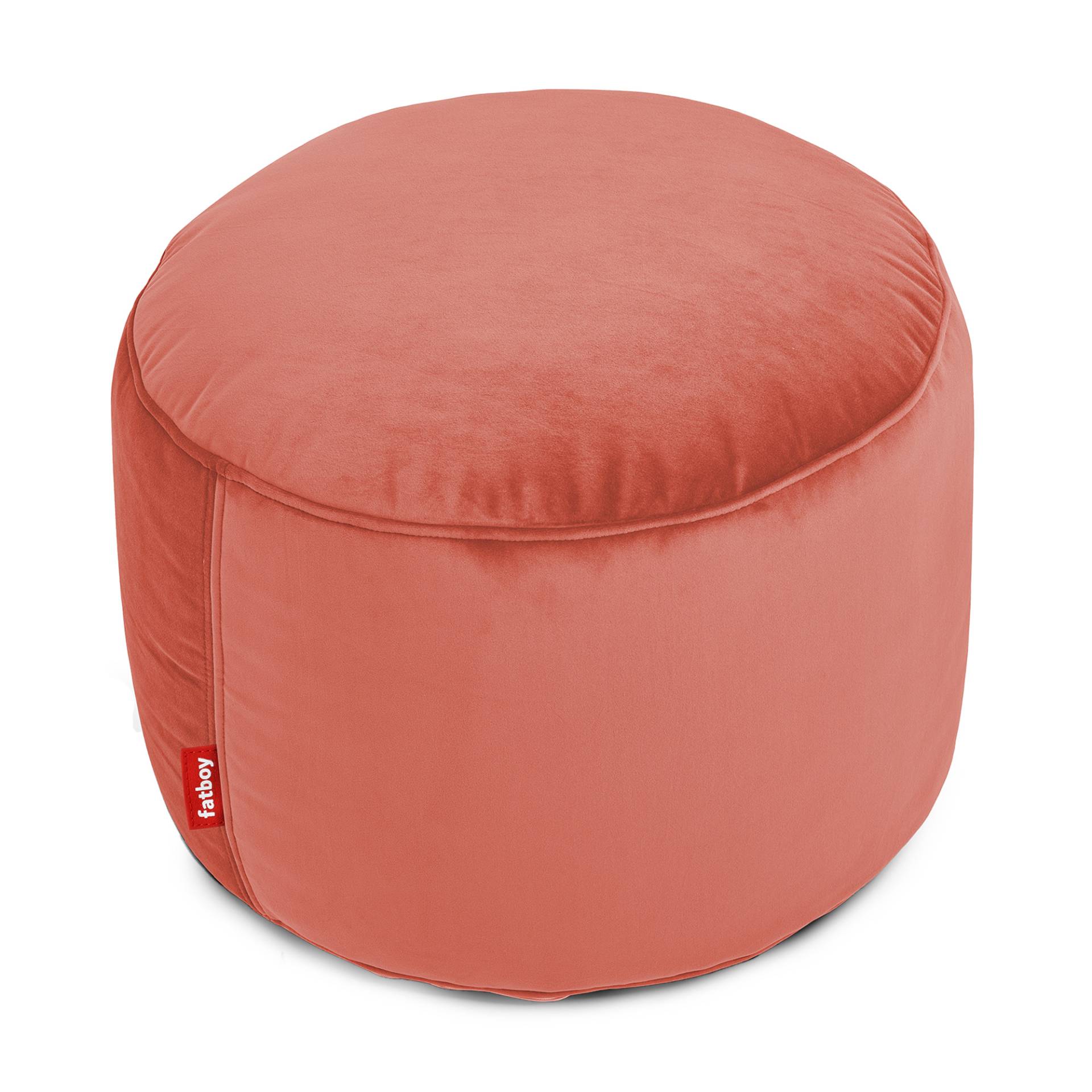 Fatboy - Point Pouf/Hocker Samt - rhababer/Samt/H 35cm x Ø 50cm von Fatboy