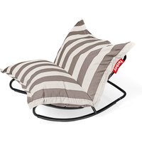 Fatboy Rock 'n Roll Schaukelstuhl & Original Outdoor Sitzsack Sitzsack: Stripe Cacao (weiß-braun) von Fatboy
