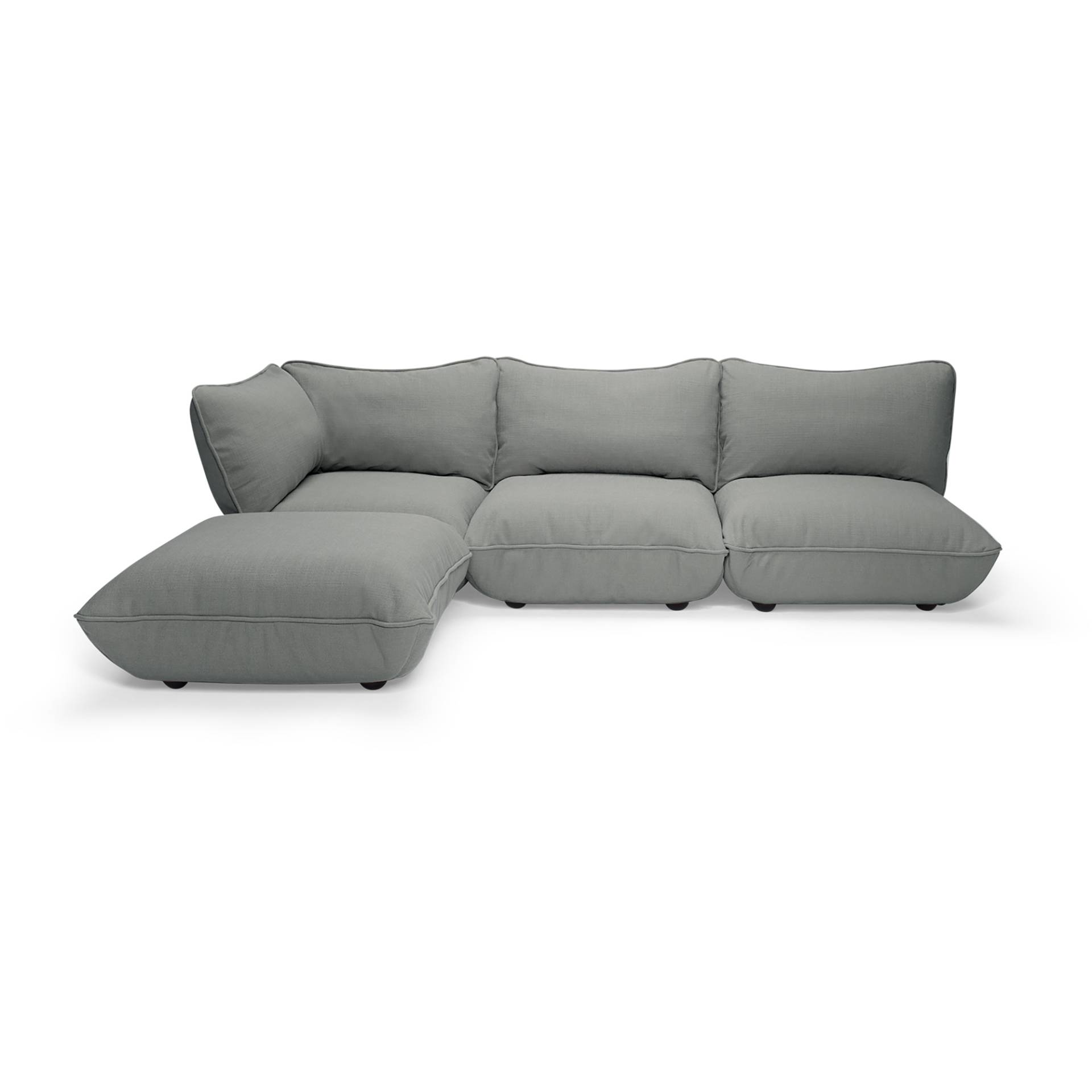 Fatboy - Sumo Ecksofa - mausgrau/LxBxH 301x108x90cm von Fatboy