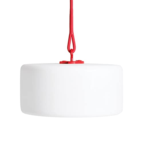 Fatboy Thierry le Swinger Rot | Stehlampe oder Hängelampe für Innen & Außen | ohne Kabel | aufladbar mit USB, 900.4093 von Fatboy