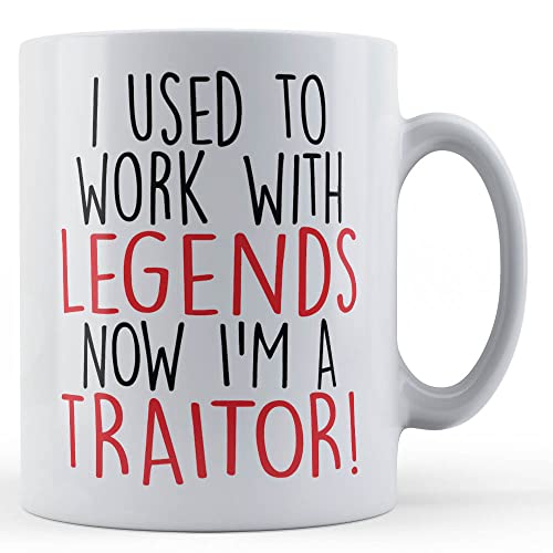 Father Fox Used Work with Legends, Now I'm Traitor - Colleague Leaving Gift Tasse von Father Fox