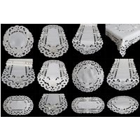 stickerei, Tischdecke, Tischläufer, Mitteldecke Deckchen Creme von FatihsAccesoir