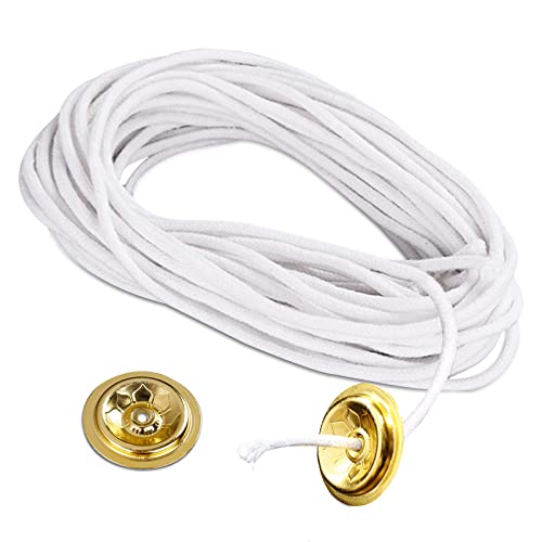 4 mm geflochtener Baumwoll-Kerzendocht mit 2 Dochthaltern, Spule für selbstgemachte Kerzenherstellung von Fatiya