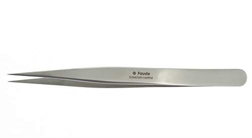 Faude Spitzpinzette gerade 12cm, rostfrei von Faude