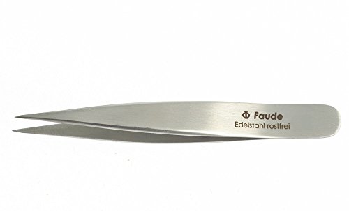 Faude Spitzpinzette gerade 7cm, rostfrei von Faude