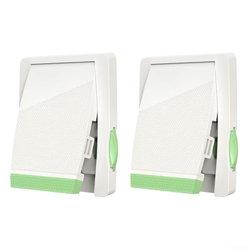 2 Stück Kindersicherungen für Glasschiebetüren und Fenster, sicheres Design verhindert versehentliches Öffnen (grün) von Fauhapyway