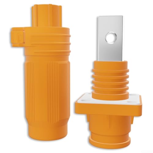 200A Stecker für Energiespeicherlösungen Robuste Ausführung mit IP67 Schutz für zuverlässigen Einsatz im Freien (Orange) von Fauhapyway