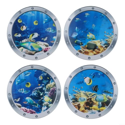3D-Unterwasser-Kunst-Wandaufkleber lassen Ihr Zuhause mit Meereslebewesen lebendig fühlen (4) von Fauhapyway