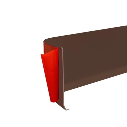 4 Meter flexible Sockelleiste Weich-PVC für wasserabweisende Oberflächen (dunkelbraun) von Fauhapyway