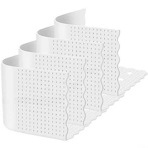 4 Stück Silikon Bettlakenhalter Clips rutschfeste Eckfixatoren für glatte und sichere Matratzenbezüge (transparent) von Fauhapyway