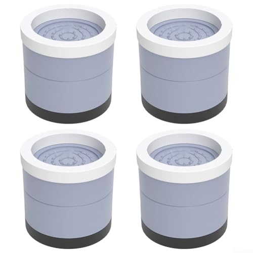 4 x rutschfeste Möbelfüße für Betten, Schreibtische und Stühle, unterstützt bis zu 500 kg, robuste Pads, um ein Verrutschen zu verhindern und die Stabilität zu verbessern (hellblau, 9,5 cm) von Fauhapyway