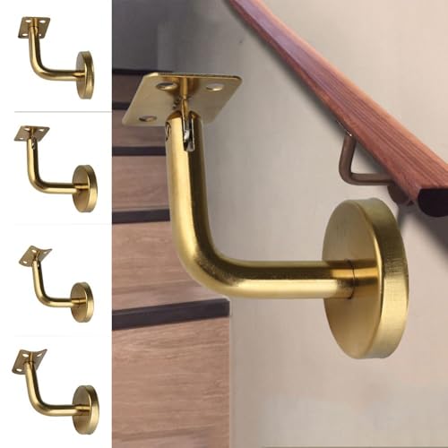 5 x Edelstahl-Handlaufhalterung für Wandmontage, Treppenstütze, vier Stile erhältlich (festes Bettlaken) von Fauhapyway