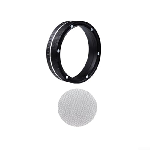 54 mm Espresso-Dosiertrichter mit 53 5 mm Pucksieb für 54 mm Siebträger magnetische Stabilität und sauberes Brauen (schwarz) von Fauhapyway
