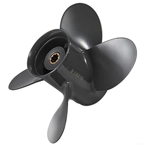Aerodynamisch gestaltete Aluminium-Bootsmotor-Propeller mit vier Flügeln, geeignet für alle Modelle von Hondas von acht bis zwanzig von Fauhapyway
