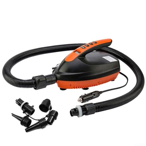 Aufblasbare Pumpe mit LCD-Bildschirm und automatischer Abschaltung, 12 V, elektrische Luftpumpe zum einfachen Aufblasen von Paddelboards, Luftmatratzen und Booten Aufblasbare Pumpe mit LCD-Bildschirm und automatischer Abschaltung, 12 V, elektrische Luftpumpe zum einfachen Aufblasen von Paddelboards, Luftmatratzen und Booten von Fauhapyway