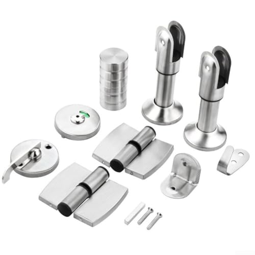 Badezimmer-Trennwand-Hardware-Set aus Edelstahl mit zuverlässigem Griff und Scharnier für effektiven Benutzerzugriff (rechts) von Fauhapyway
