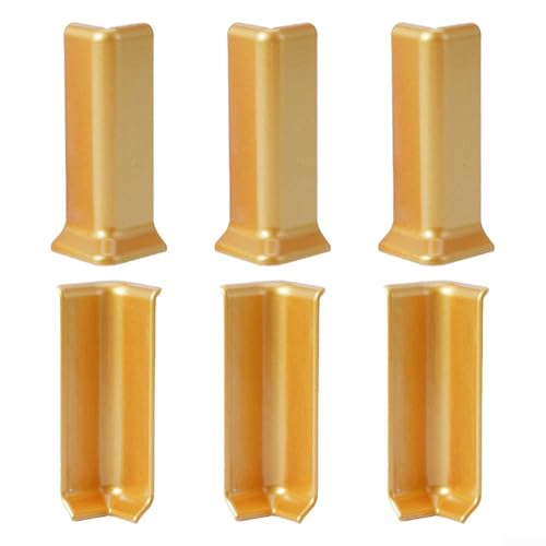 Baseboard Trim Connector Blocks Effizient Designed Set Of Six For A Cohesive Look (L Gold) von Fauhapyway