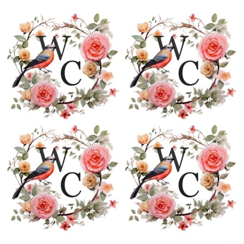 Beleben Sie Ihre Türen mit 4 rosa Blumenring-Türaufklebern für charmante Dekoration Beleben Sie Ihre Türen mit 4 rosa Blumenring-Türaufklebern für charmante Dekoration von Fauhapyway