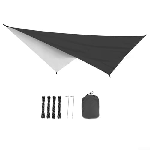 Campingplane für sofortigen Schatten und zuverlässigen UV-Schutz im Freien (schwarz) von Fauhapyway