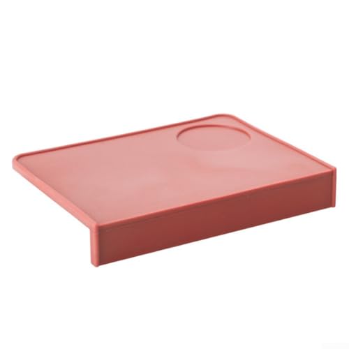 Coffee Tamper Edge Pad Eckdesign Silikonmatte für effiziente Espressozubereitung (rot) von Fauhapyway