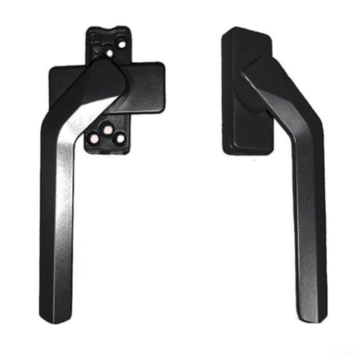 Doppelpack sicherschließende Fenstergriffe aus hochfesten Materialien, für verschiedene Anwendungen in Häusern (schwarz) von Fauhapyway