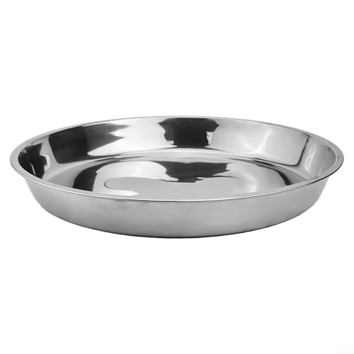Edelstahl-Tablett für kommerzielle Verwendung, nicht magnetisch, Kaltkrusten-Design für Gastronomie (36 cm) von Fauhapyway