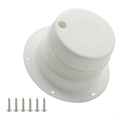 Efficient Airflow Solution RV Camper Trailer Roof Duct Vents Pack of Two Fits Pipes Up to 2 375 Inches (White) von Fauhapyway