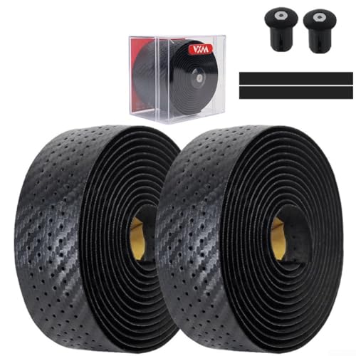 Ergonomisches Lenkerband mit Stoßdämpfung und Anti-Rutsch-Funktionen für jeden Radfahrer (schwarz) von Fauhapyway